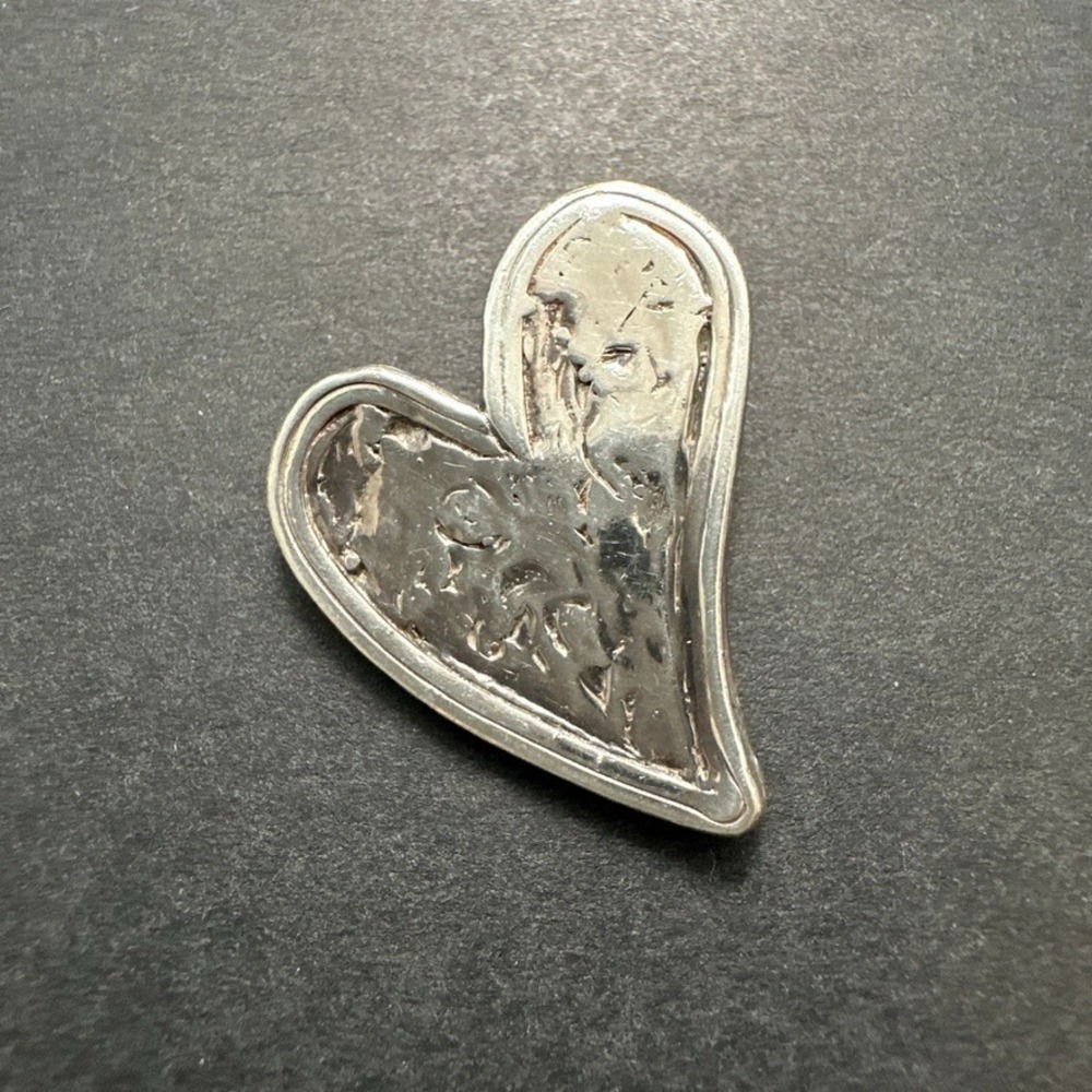Wavy Heart Silver Charm Pendant Custom Made Jewelry #12 - Picture 2 of 7